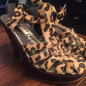 Irregular Choice Leopard Mumba Heels
